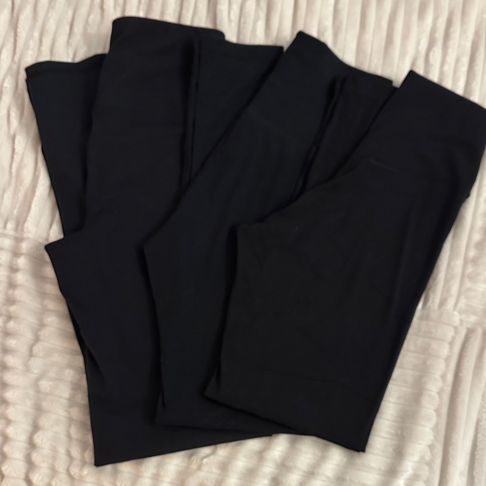 Three Pairs Black Leggings - Aerie and Yogalicious